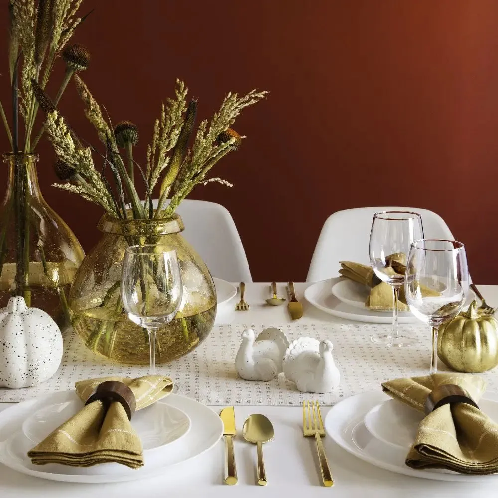 New - Glass 18pc Dinnerware Set White - Made By Design