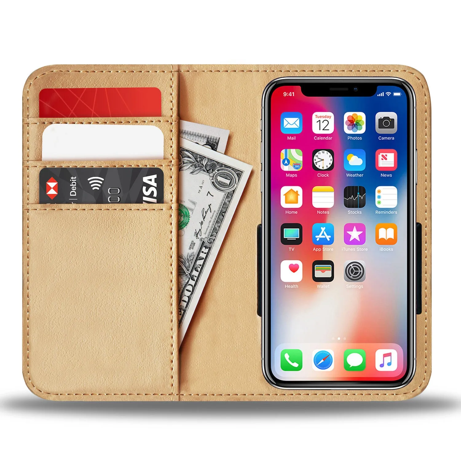 Nine Lives Cat Wallet Case