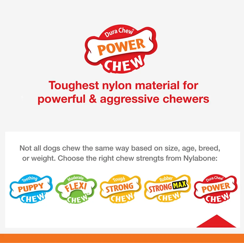 Nylabone Beef Flavor Power Chew Femur Dog Bone for Dogs
