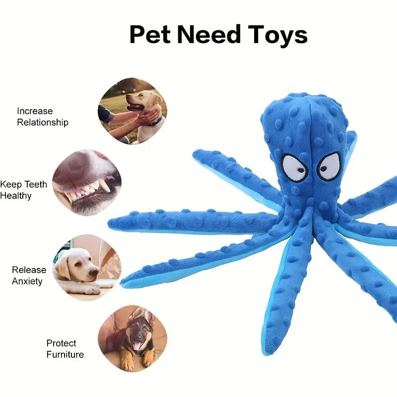 Octopus TeethGrinding Toy Durable Interactive Chew for Dogs