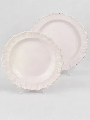 Platters, ironstone, 18th-century (two) 11" & 12¼"