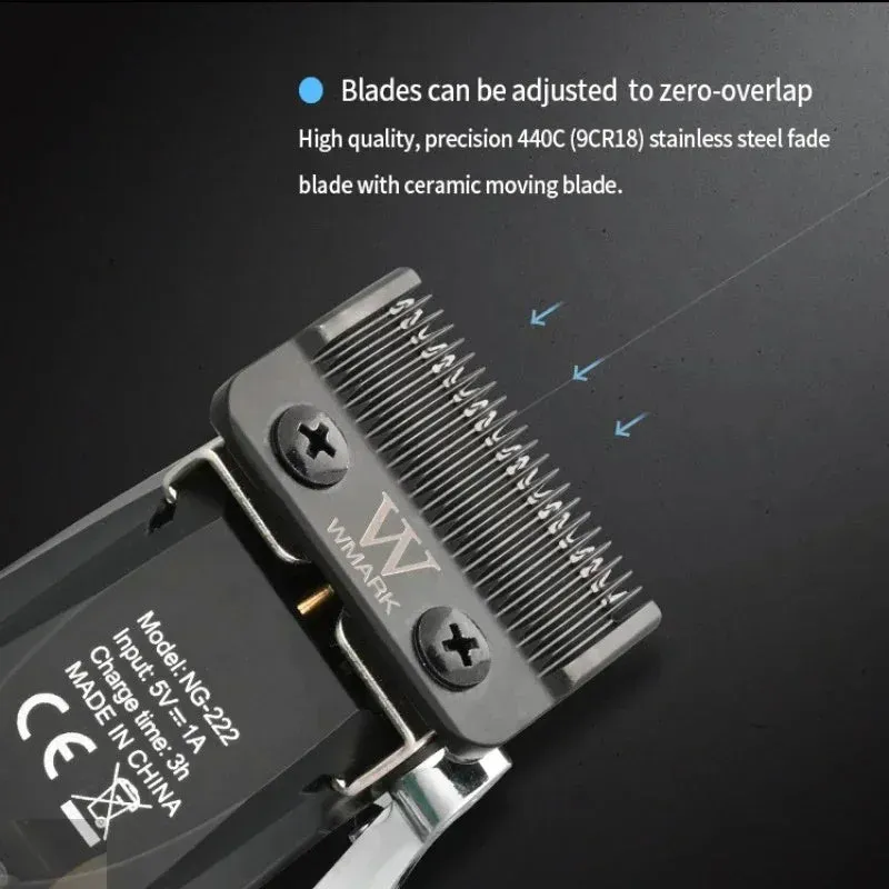 Professional Hair Trimmer  Cordless Electric Clipper for Men