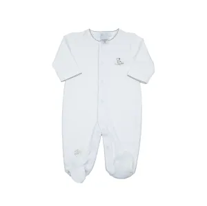 Puppy Footie, White
