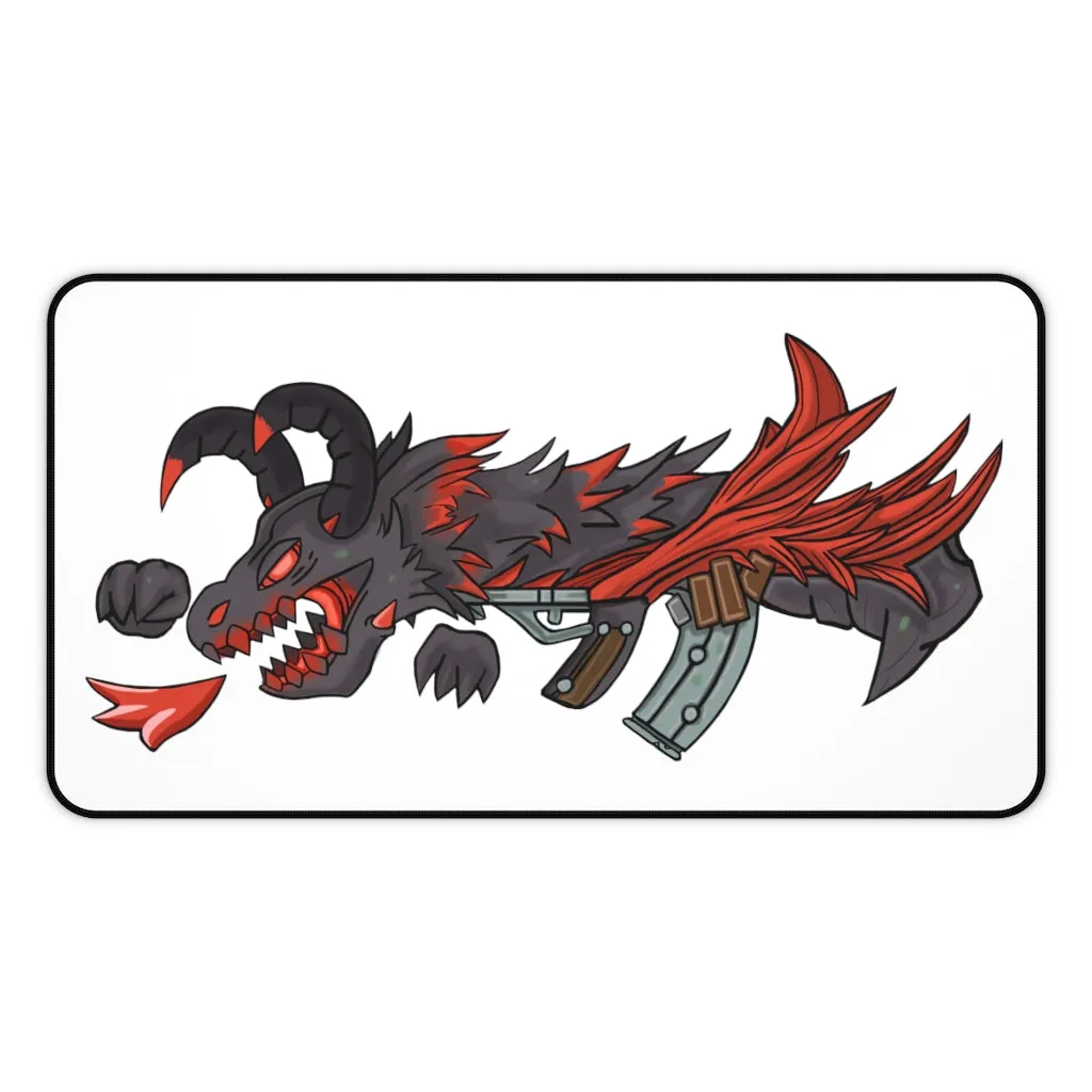 Red Black Dragon Desk Mat