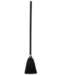RUBBERMAID EXECUTIVE SERIES WOOD HANDLE LOBBY BROOM - BLACK