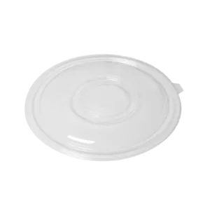 Sabert FreshPack Black Round Shallow Bowl Lid 32 oz. 52048A100 - 100/Case