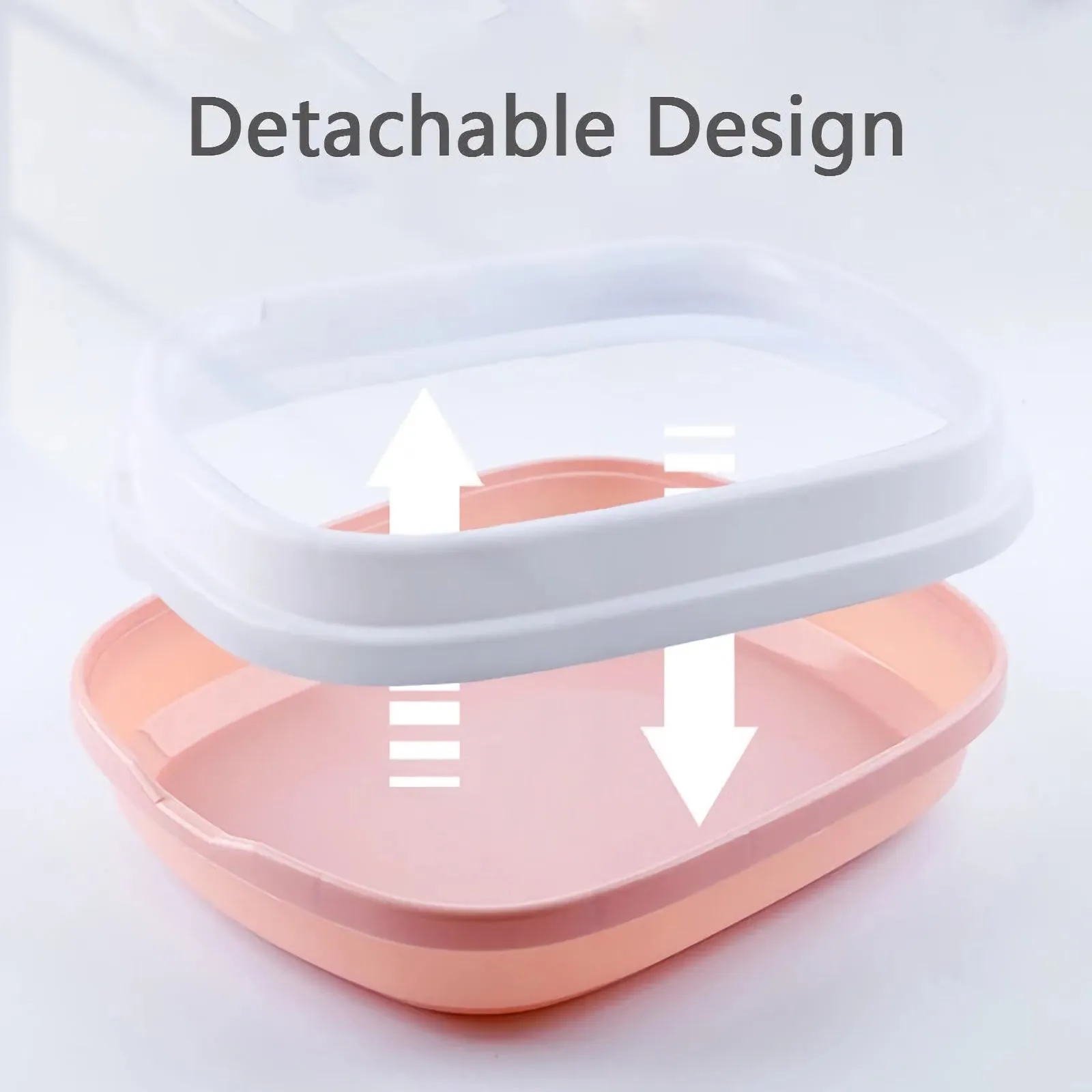 Semi-Closed Cat Litter Box