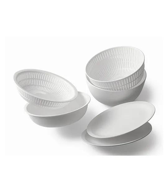 Set of Six Colander and Bowl