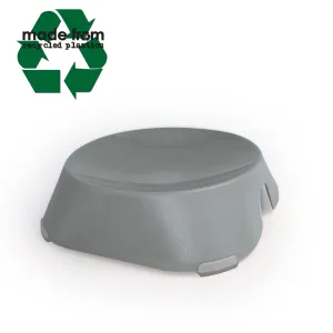 Shallow Non Slip Cat Bowl Grey