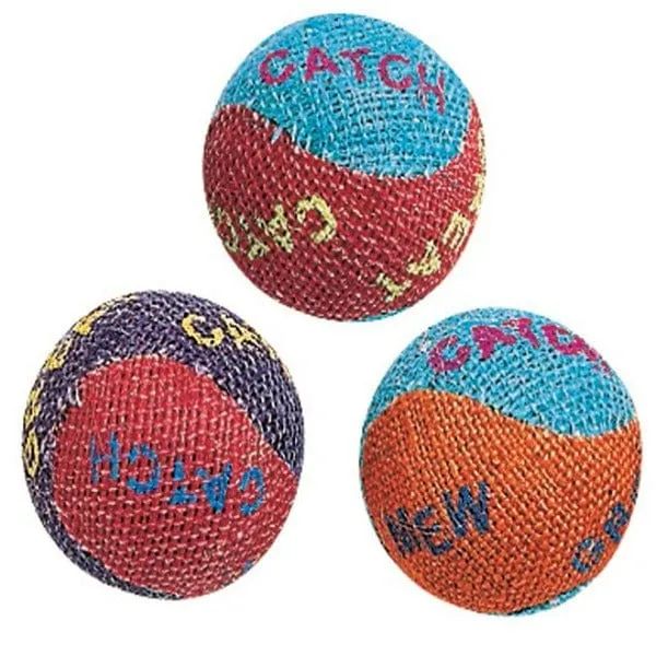 Spot Burlap Balls Catnip Cat Toy