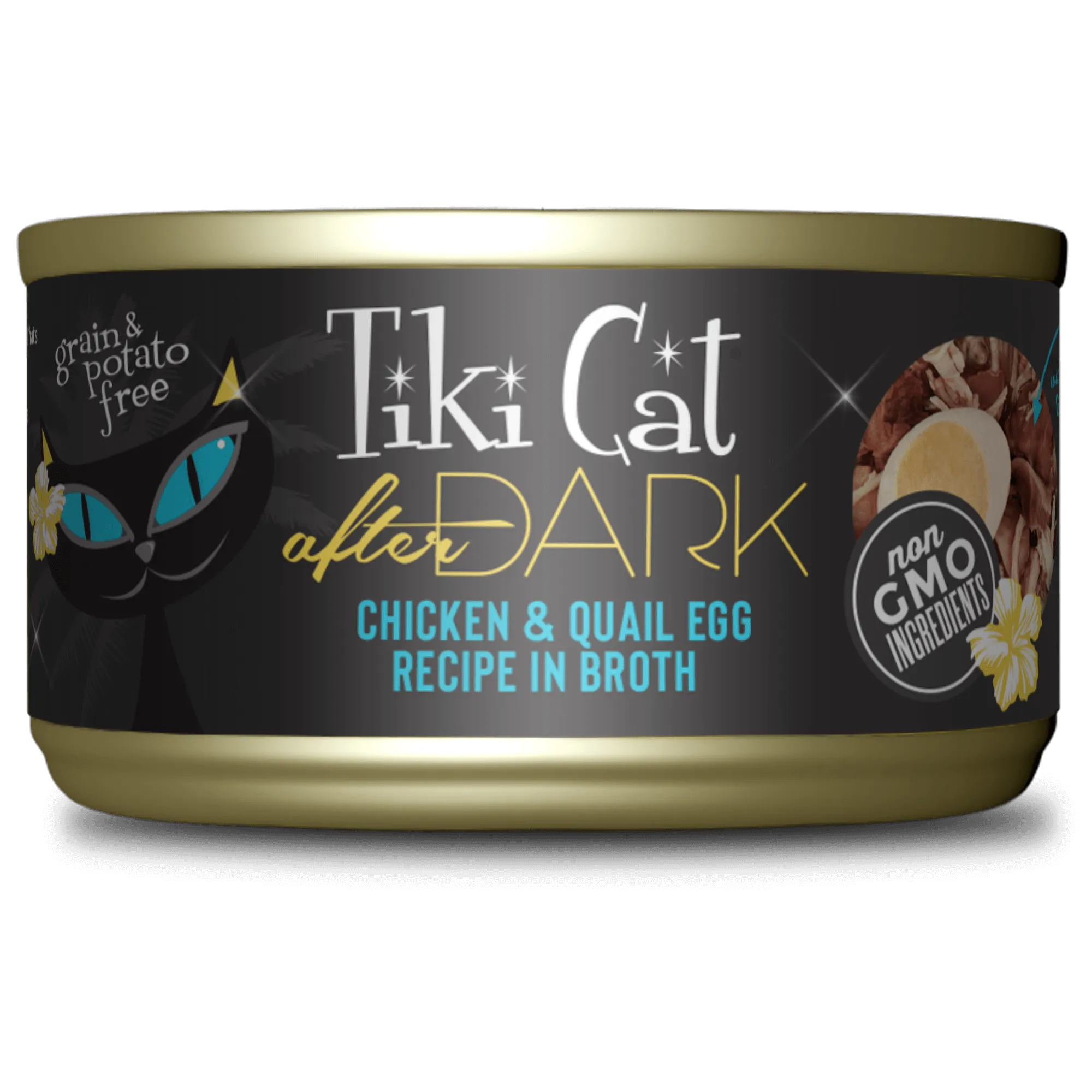 Tiki Cat® After Dark™ Whole Foods Chicken & Quail Egg Recipe in Broth Cat Food
