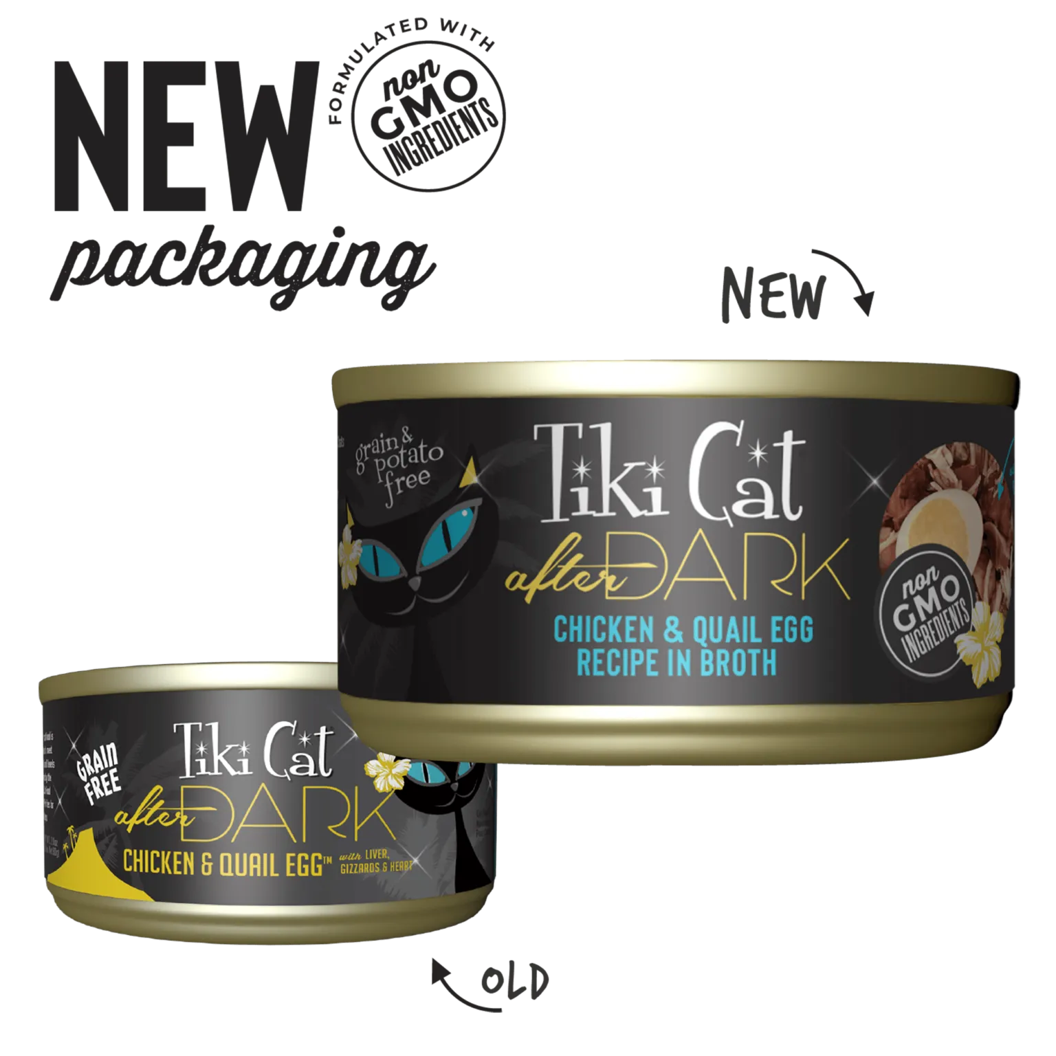 Tiki Cat® After Dark™ Whole Foods Chicken & Quail Egg Recipe in Broth Cat Food