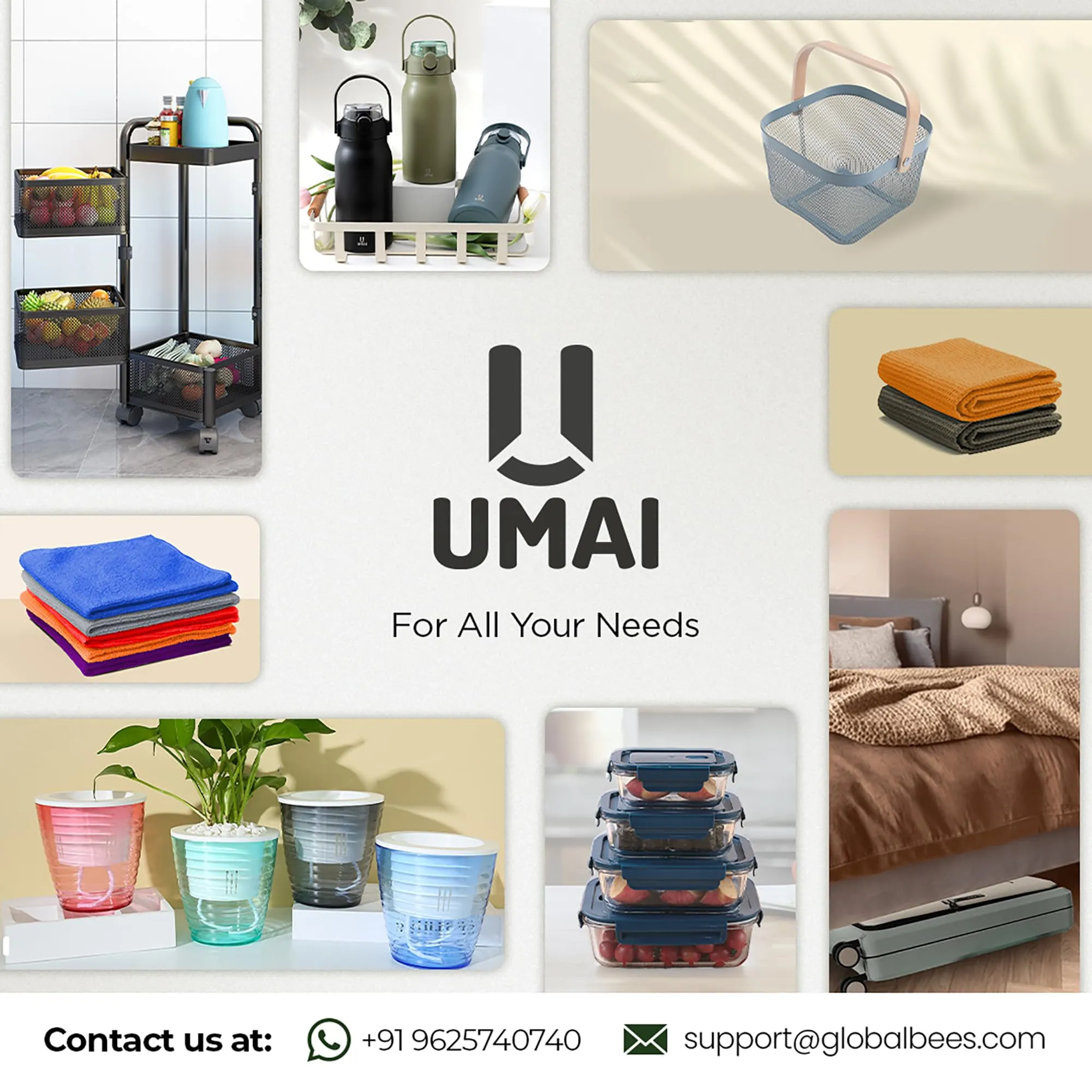 UMAI Polyester Non-Woven Felt Bathroom Mat(40 * 60cm) Bath Mat | Anti Skid Mat for Bathroom Floor | Bathroom Accessories | Bathroom Mats Water Soak | Non Slip Mat for Bathroom | Floor Mat (Grey)