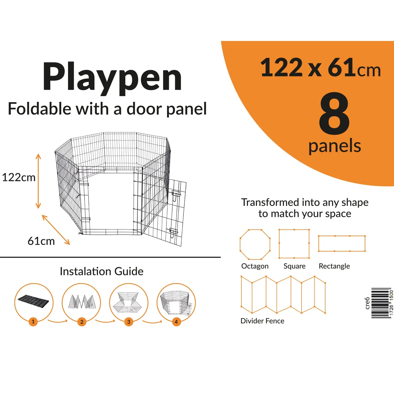 Wire Play Pen 8 Sides