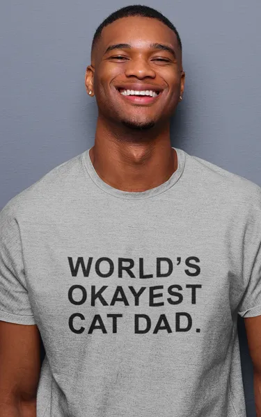 Worlds Okayest Cat Dad T-Shirt