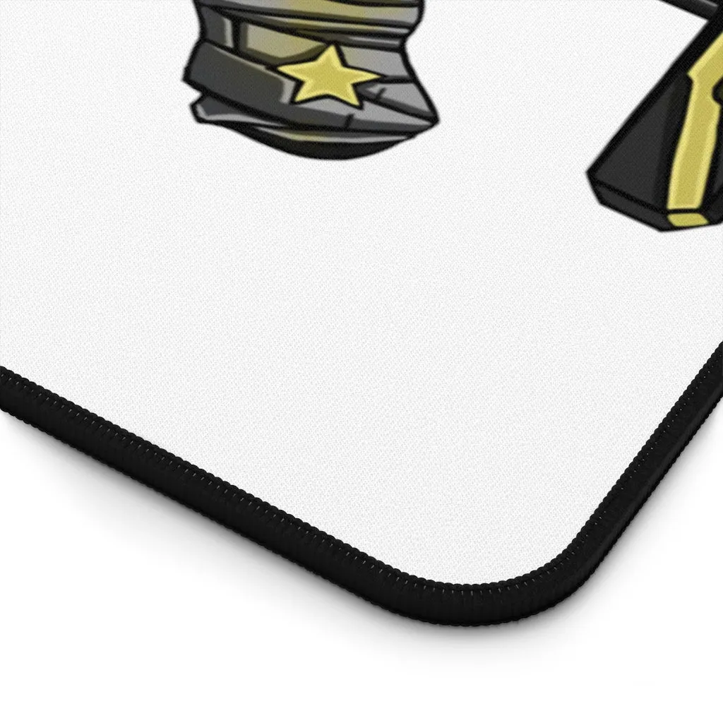 Yellow Gun Desk Mat
