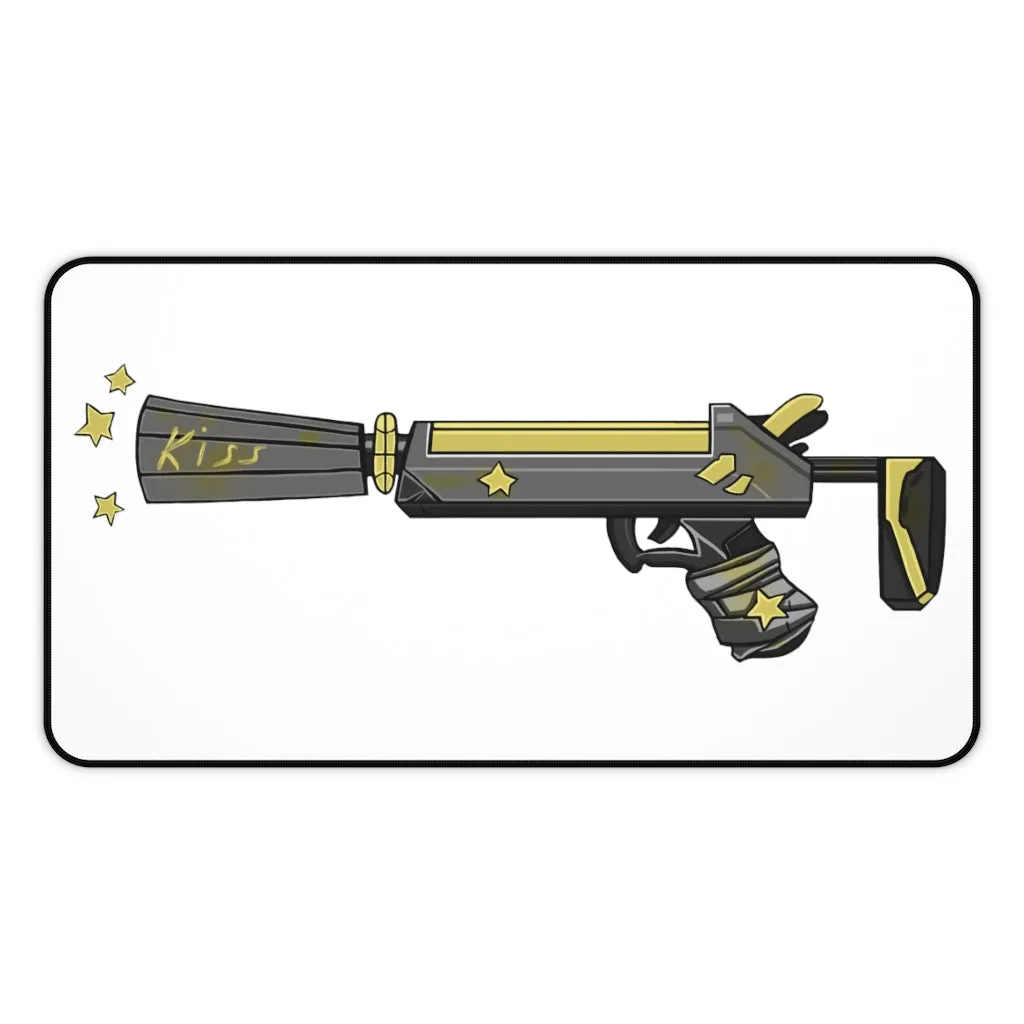 Yellow Gun Desk Mat