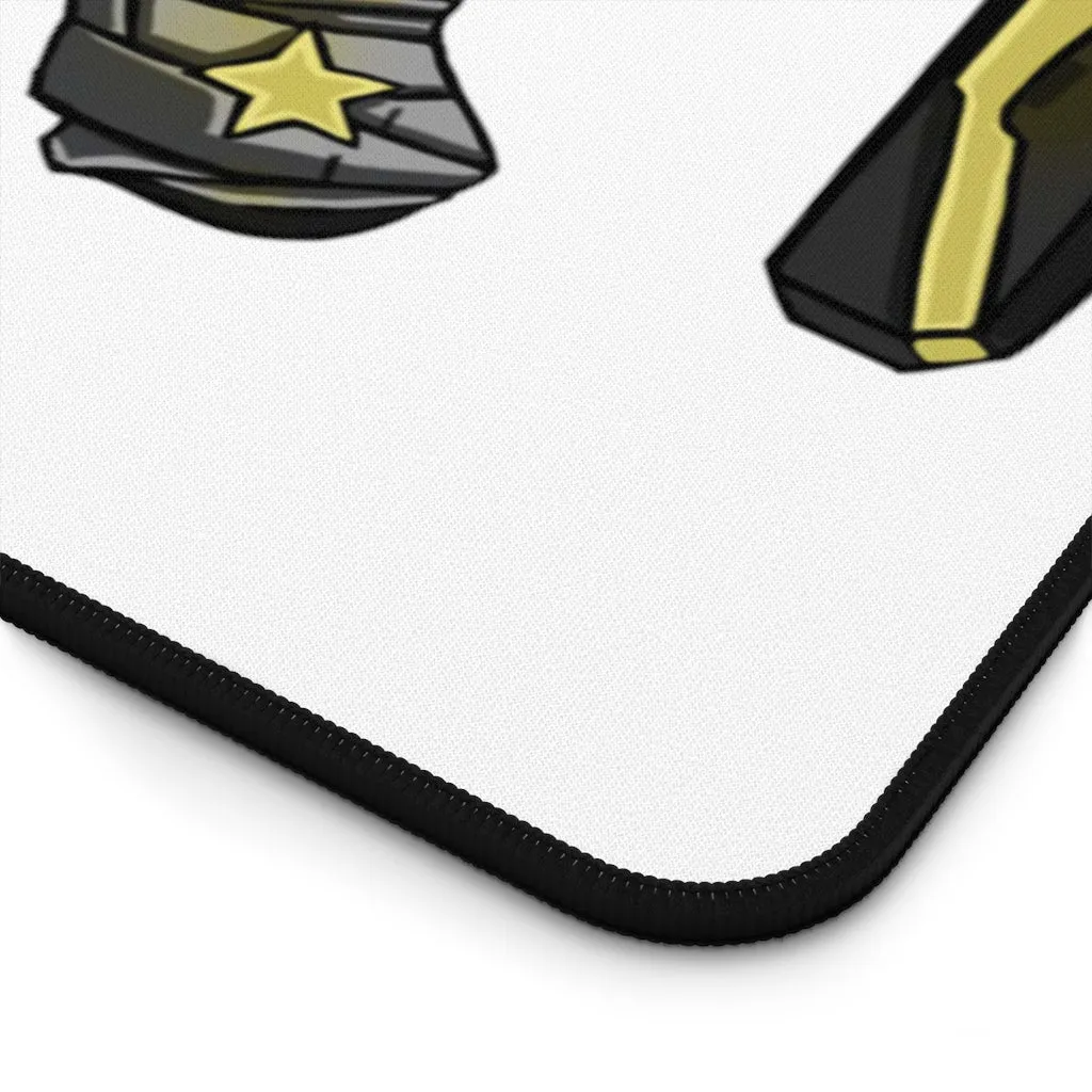 Yellow Gun Desk Mat