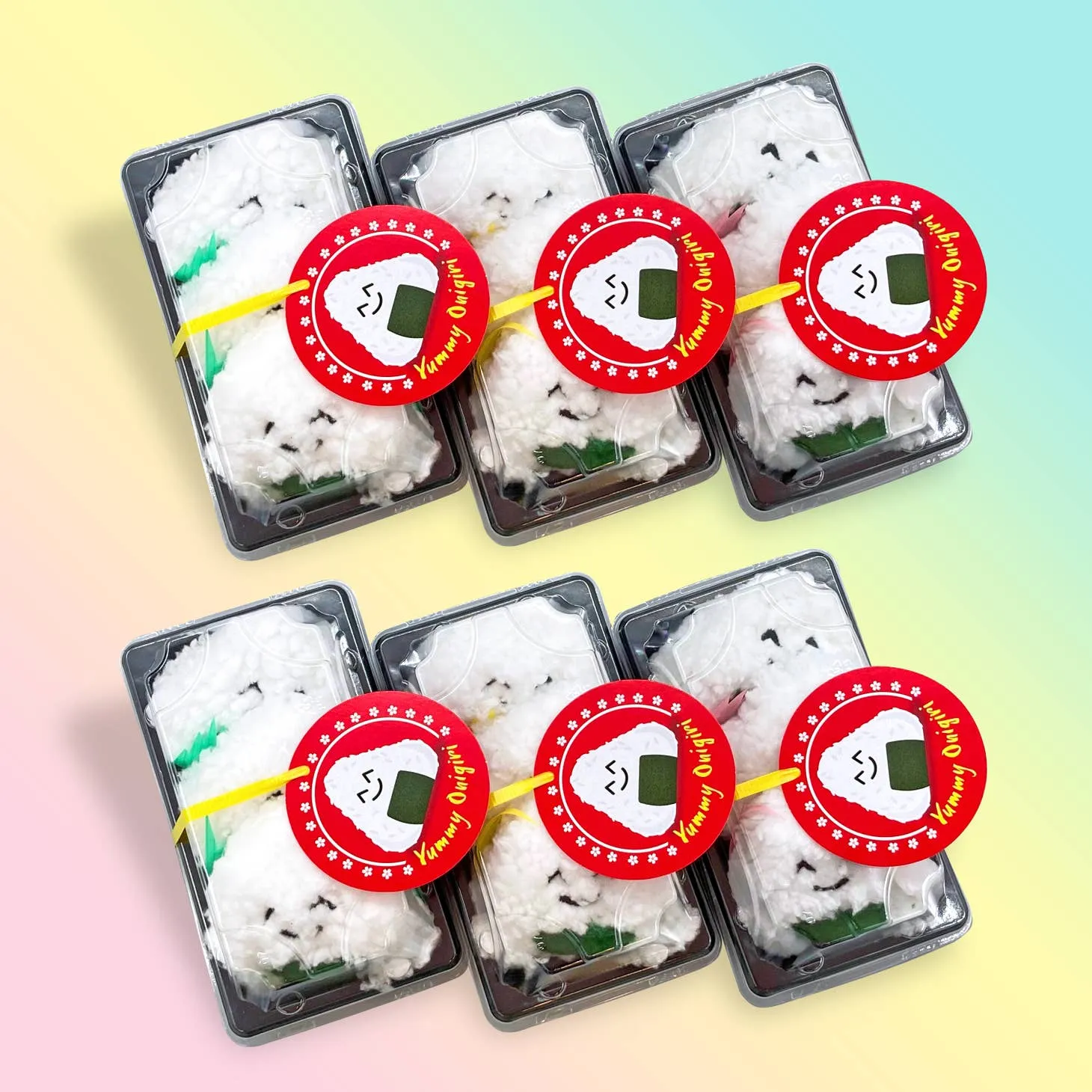 Yummy Catnip Onigiri 3 Pack by Crochet Kitty